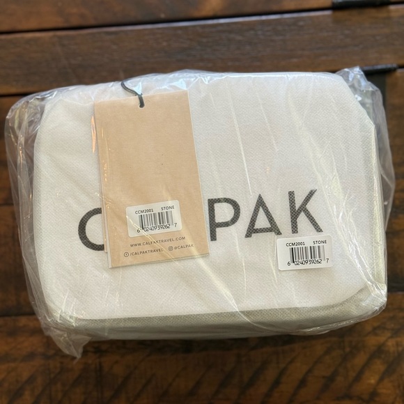 Calpak Clear Travel Cosmetic Case Stone. Free Gift w/ Purchase! - Picture 3 of 6